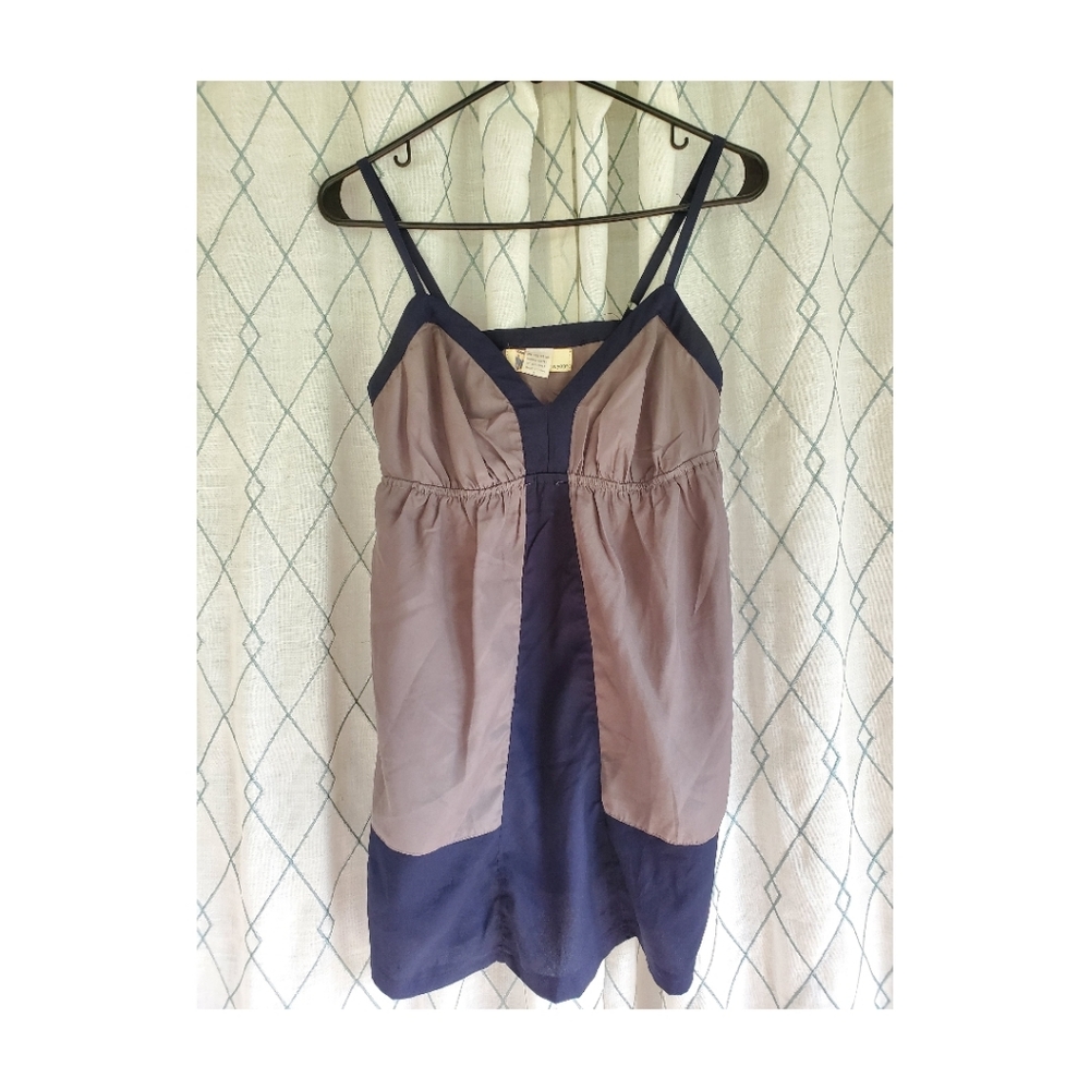 Mini Dress, Size Small, Navy/Gray